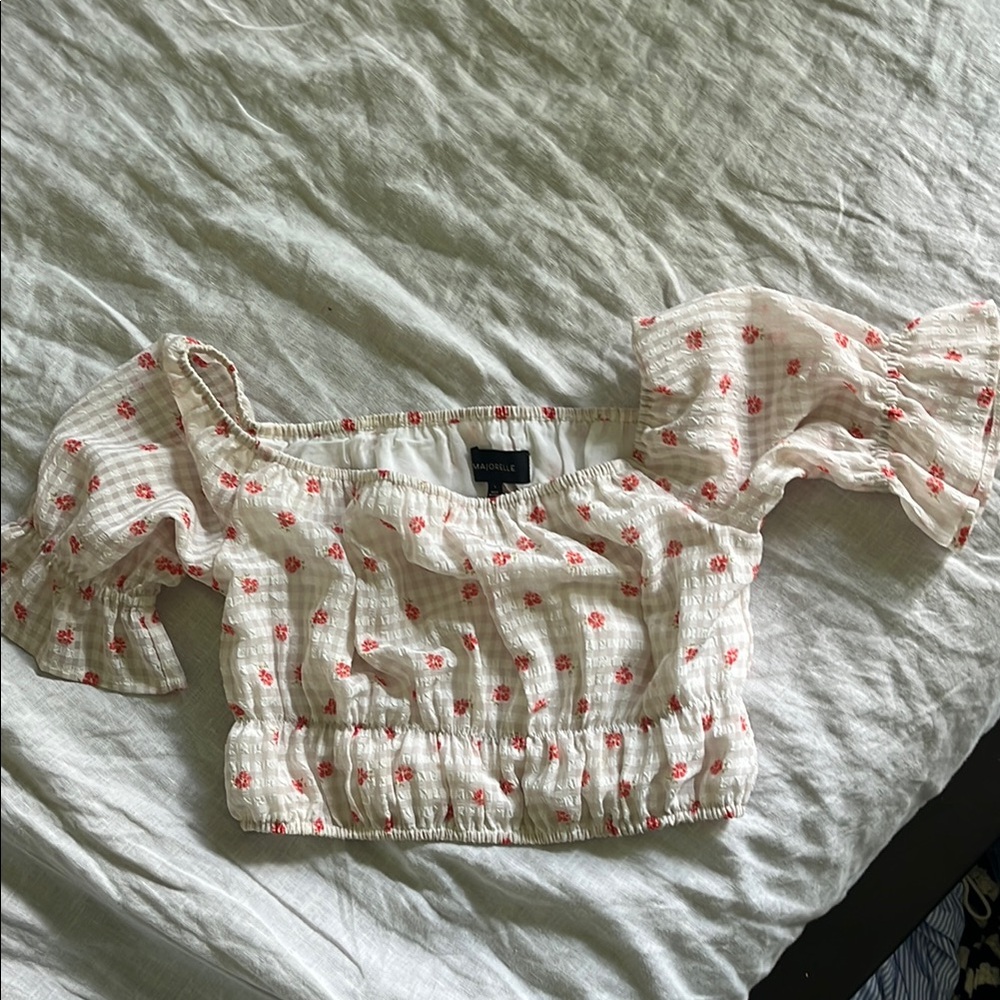 Majorelle Floral crop Top